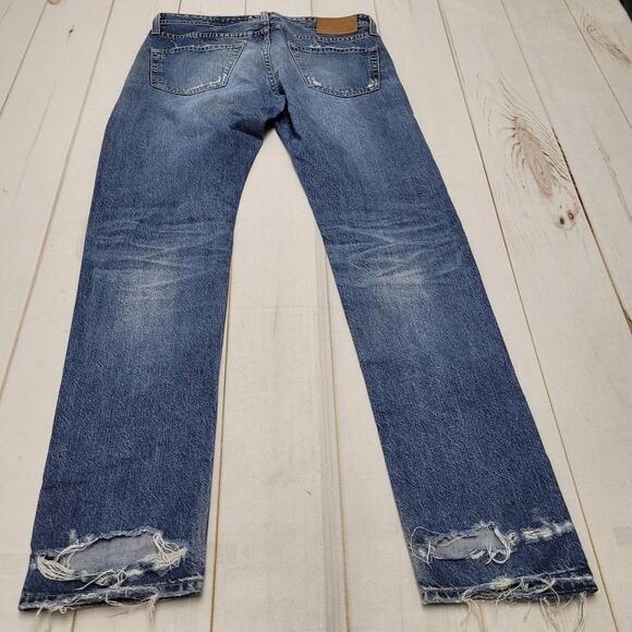 Adriano Goldschmeid The Tellis modern slim jeans ripped distressed moto - Picture 6 of 9